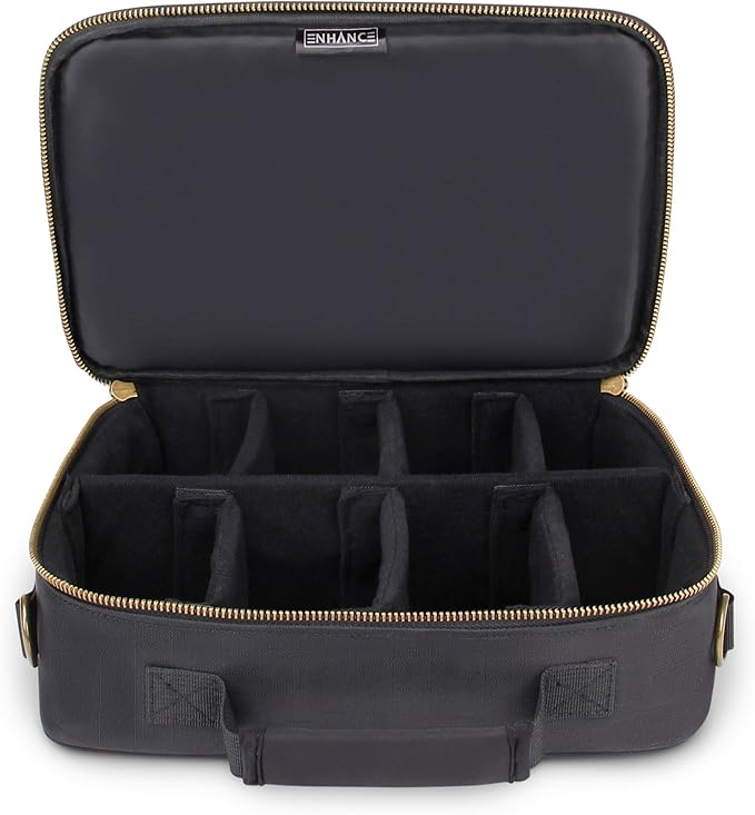 ENHANCE MTG Card Box Storage Case - Deck Holder Card Carrying Case Bag Compatible with Magic MTG Cards , Card Games, Cards Against Humanity - Pencil Loops , Pocket for Dice, & Tokens