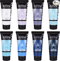 AUREUO Marine Acrylic Paint Set - 8 Ocean Blue Colors 0.71 Fl Oz / 21ml Tubes Aqua Tone Art Paints for Crafts Seascapes, Non-Toxic, Lightfast, High Pigment Artist Paints