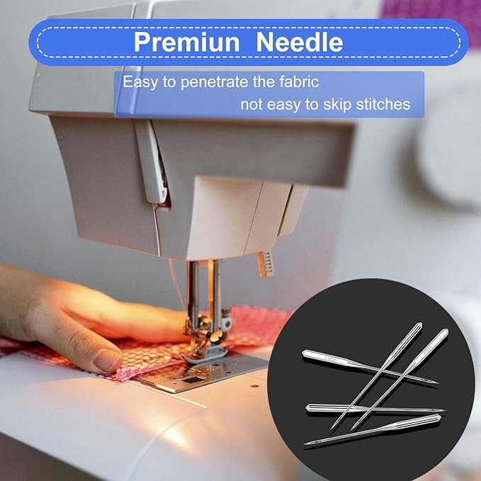 50PCS Sewing Machine Needles, Universal Sewing Machine Needle for Singer, Brother, Janome, Varmax, Needles for Sewing Machine with Sizes HAX1 65/9, 75/11, 90/14, 100/16, 110/18