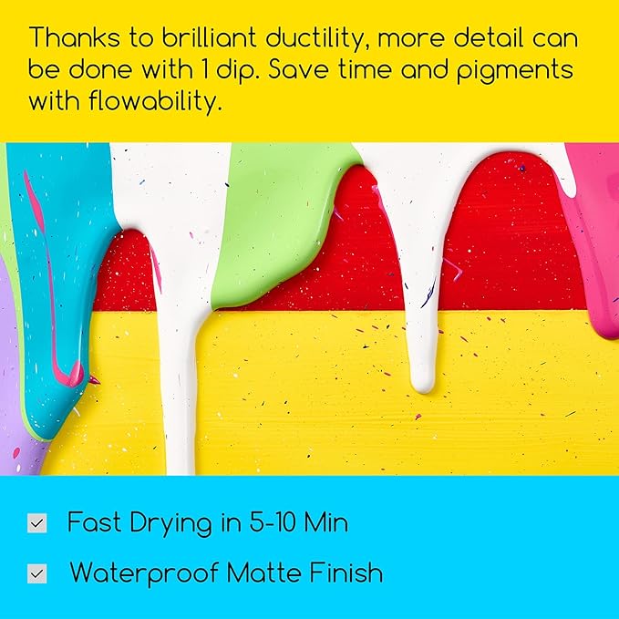 MEEDEN Soft Body Acrylic Paint: Yellow Ochre Matte Finish - 250ml/8.45oz Bulk Acrylic Colors in Ergonomic Bottle - Fluid Flow Art Paints for Artists Canvas Painting