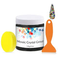 Mosaic Crystal Grout, Mosaics Tile Tools, Mosaic Tile Accessories – Essential for Handmade Grouting and Perfect for DIY Craft Projects (Black, 4.5oz)