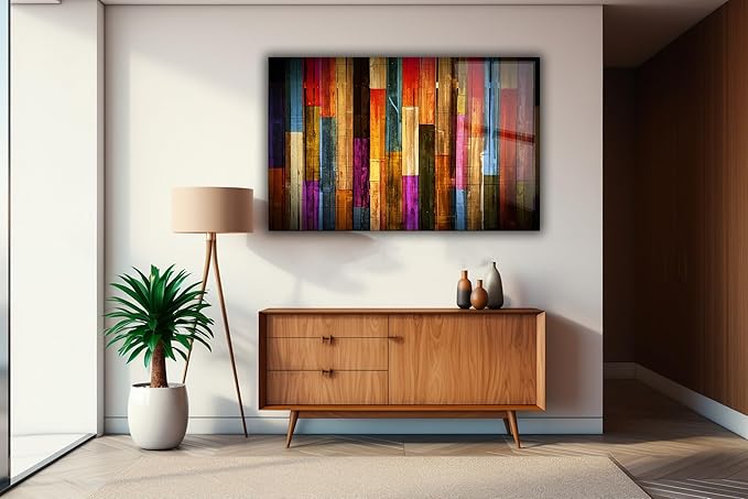 SpiritualHands Painted Wood Glass Printing Wall Art, Glass Wall Art, Home Decoration, Interior Design Ideas, Wall Hangings, Tempered Glass Wall Art