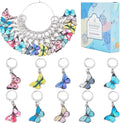 SUNNYCLUE 1 Box 20Pcs Stitch Markers Cute Butterfly Lobster Clasp Charms Crochet Stitch Marker Removable Knitting Stitch Markers Metal Crocheting Markers for Sewing Weaving Knit Threading DIY Craft