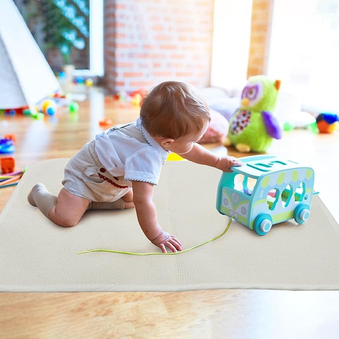 MEYOR Montessori Accessories Edged Rug Children Playing Mat 23.6"x31.5"Classroom Working Rug (Medium)