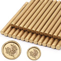 Antique Gold Wax Seal Sticks 26pcs, Andotopee Glue Gun Wax Seal Sticks for Wax Seal Stamp, Premium Sealing Wax for Envelope Letter Seal Wedding Invation Craft Adhesive, Great Gift Ideas (Mini Size)