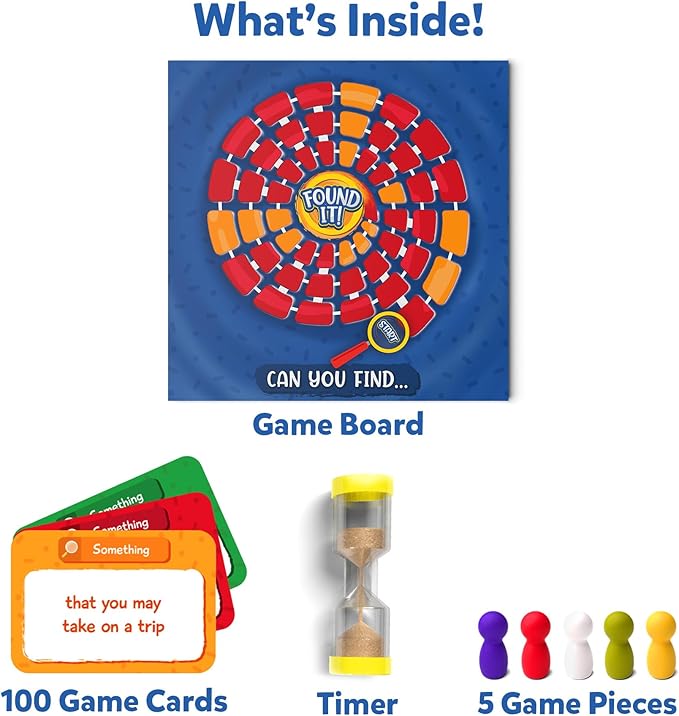 Skillmatics Board & Card Game - Found It, Scavenger Hunt for Kids, Adults, Families, Educational, Fun, Gifts for Ages 6, 7, 8, 9 and Up