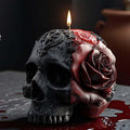 Halloween Skull Hand Ghost Cylinder Molds Silicone Wave Spiral Candle Mold - Silicone Resin Casting Molds for Candle & Resin & Soap Craft Supplies