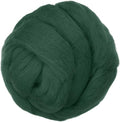 PATIKIL Wool Roving Yarn, 80G/2.82OZ Soft Felting Wool Pure Chunky Roving Yarn Bulk for Needle Felting Knitting Blanket Spinning Weaving DIY Craft, Dark Green