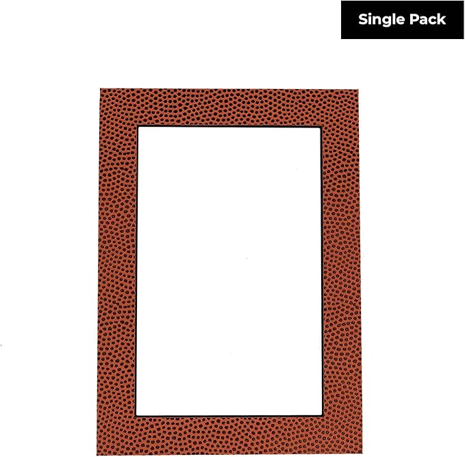 8x10 Mat Bevel Cut for 5.5x8.5 Photos - Acid Free Football Texture Precut Matboard - For Pictures, Photos, Framing - 4-ply Thickness