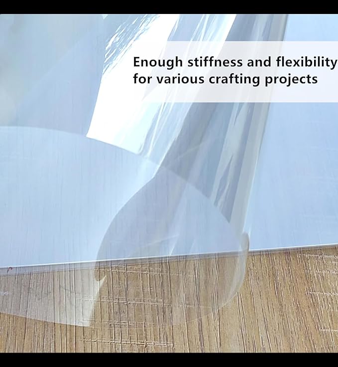 Clear Blank Stencil Sheet for Cutting. 10 Pack 12" x 24" 6mil/0.15mm Thick .Gift, Acetate Template Material,Craft Plastic Sheets (6 mil,10 Pack)