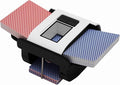 Automatic Card Shuffler, 1-2 Deck Playing Cards Shuffler, One Press Auto or Manual Shuffling Machine, Quiet for UNO Blackjack Bridge Phase 10 Skip-Bo, Rechargeable Portable for Travel, No Jams