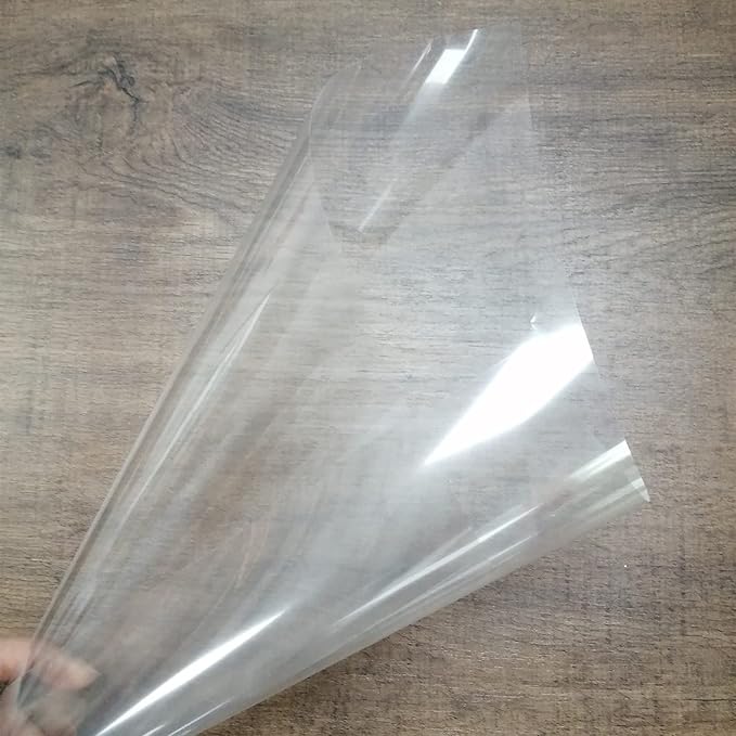 BANLTRE 15 Pieces 7.5 mil Transparency Blank Template Material Stencils Mylar for Cutting Paper Clear Sheet 12 × 12 inch (15-7.5 mil)