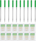 HONEYSEW 60 Pieces Sewing Machine Needles Universal Regular Point Machine Needles for Home Sewing Machine Compatible with Singer, Brother and Old Sewing Machine (Green, Size9-60PCS)