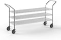 18" W x 60" L x 36" H Chrome Heavy Duty Utility Cart | 3 Tier | NSF Commercial Storage Rack Mobile Unit | Storage and Mobility Solution for Your Business