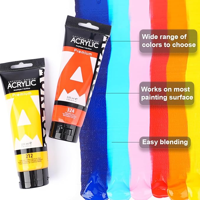 AUREUO Antique Bronze Acrylic Paint, 4 Fl Oz / 120ml Single Tube, Rich Pigment Art Craft Paints for Canvas, Rocks, Wood, Ceramic, Fabric - Art Supplies for Beginners, Professionals, Artists