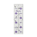 The Quilted Bear Quilting Rulers - Transparent Acrylic Non Slip Quilting, Patchwork & Sewing Ruler with Clear Black Lines & 30, 45 & 60 Degree Angles for Perfect Accuracy & Precision (2" x 6.5")