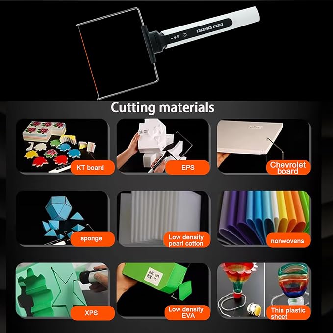 3 in 1 Hot Wire Foam Cutter Kit, White Foam Cutter Electric Foam Cutting Tool, Heated Foam Carving Knife Kit