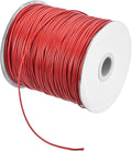 MECCANIXITY Waxed Cord 1.5mm Waxed Polyester Cord 175 Yard Wax String for Bracelet Making,Necklaces, Beading,Jewelry Making and DIY Crafts(Red)