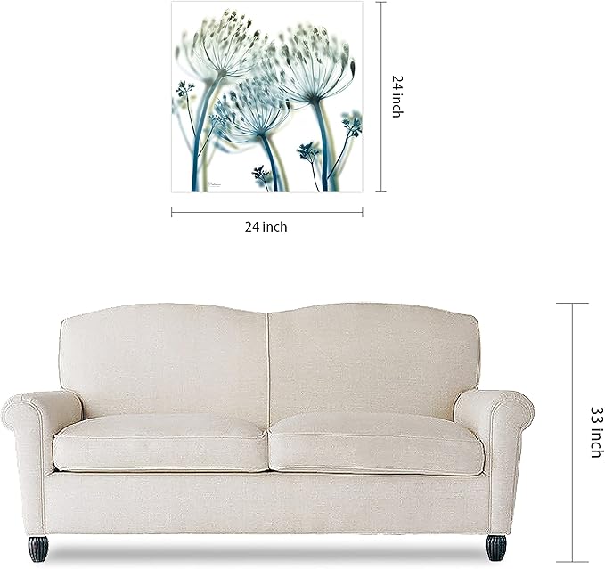 Empire Art Direct Frameless Free Floating Tempered Glass Panel Graphic Wall Art Ready to Hang, 24" x 24", Unfocused Beauty 2