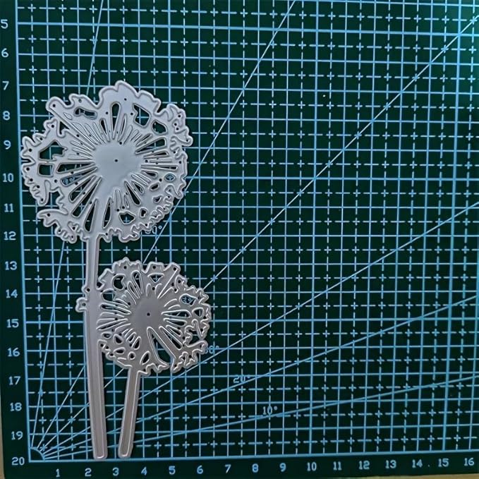 Lapoo Flowers Metal Cutting Die for Scrapbooking - Durable, Cut Stencils for DIY Scrapbook Photo Album Decorative Paper Card, Card Making Supplies, Embossing (Blowball 2.9 x 2.3 in)