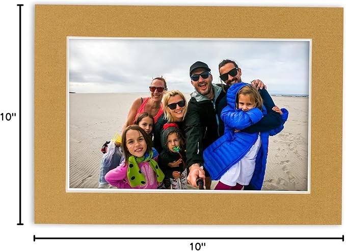 5x7 Mat for 8.5x11 Frame - Precut Mat Board Acid-Free Show Kit with Backing Board, and Clear Bags Mixed Colors 5x7 Photo Matte Made to Fit a 8.5x11 Picture Frame Matboard for Framing, Pack of 25 Mats