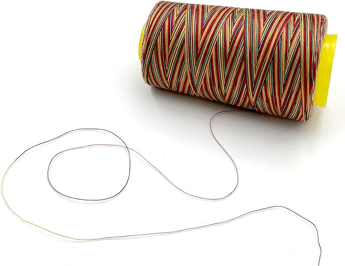 Tortoise 4 Cones of 3000 Yards Each Spool Thread for All Purpose, Serger, Overlock, Quilting, Sewing Machine - 40S/2 Rainbow-1