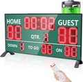 YZ LED Wireless Football Scoreboard, Electronic Scoreboard with Remote, Digital Scoreboard Football Score Keeper for Outdoor/Football Training/American Football Games/Rugby Ball