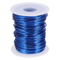 uxcell 16 Gauge / 1.5mm Anodized Aluminum Wire for Jewelry Craft Making, 102 Feet Bendable Flexible Wire for DIY Home Decor Gardening Sculpture, Dark Blue