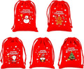 Tapleap Velvet Coth Christmas Bags with Drawstring, 50Pcs 3x4 for Wrapping Christmas Party Favors or Gifts for Friends, Children, Customers