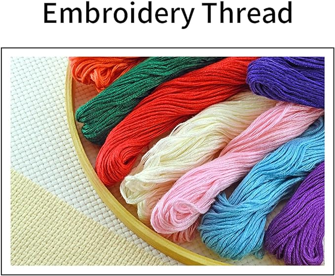 Joyhoor Cross Stitch Kits for Beginners Stamped Cross-Stitch Supplies Needlework preprint Embroidery Kits for Adults DIY Needlepoint Kits Embroidery Patterns 11CT-Wonderland Castle 18x18 inchs