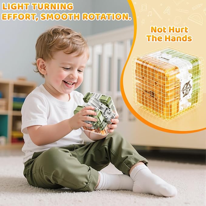 Rubik Race Game, 3D Maze Puzzle Games for Kids 8-12, Color-Match Puzzle Game, Education Sensory Toys Birthday Gift for Adults Kids 8 9+ Year Old Boy