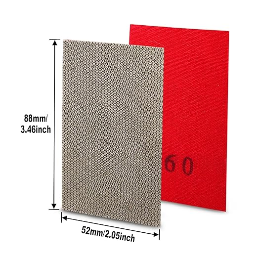 Diamond Sandpaper Electroplated Polishing Sheet Abrasive Sanding Paper Grit 60 120 200 400 Replacement Abrasive