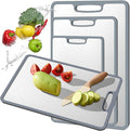Titanium Cutting Board Double-sided non-slip silicone edging Pure Titanium Cutting Boards for Kitchen - Double-Sided Food-Grade Chopping Board Non-Stick Durable and easy to clean (Large)