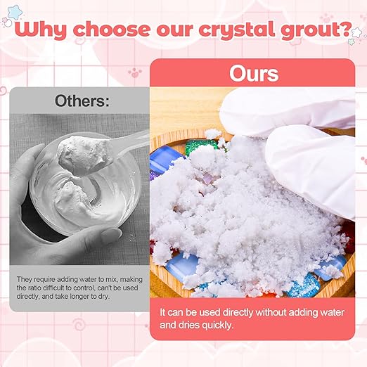 Mosaic Crystal Grout for Glass Tiles, DIY Mosaic Art and Craft Projects