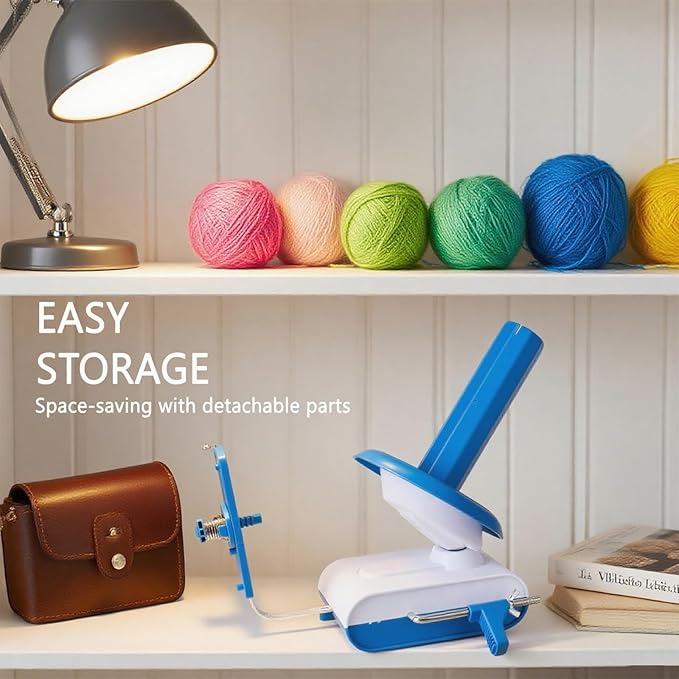 Electric Yarn Winder，13 oz Electric Yarn Ball Winder for Crocheting，Automatic Yarn Spinner Wool Winder, Compact Yarn Cake Winder with Strong Tension Stepless Speed, Ideal Helper for Knitting Lovers