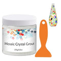 Mosaic Crystal Grout, Mosaics Tile Tools, Mosaic Tile Accessories – Essential for Handmade Grouting and Perfect for DIY Craft Projects (Translucent, 8.8oz)