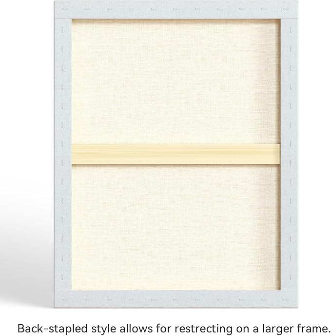 PHOENIX 24x30 Inch 2 Pack Artist Canvas - Extra Large Stretched Canvases for Painting - 3/4 Inch Profile, 100% Cotton 11 Oz. Gesso Primed White Blank Professional Canvas Oil & Acrylic Paints