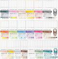 171 Colors Acrylic Paint Marker Single Tip Soft Brush Pens Ideal for Coloring Books, Canvas, Wood, Stone, Egg and DIY Crafts