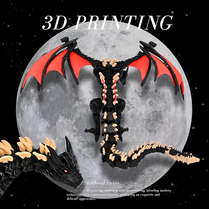 Wyvern Castle Dice Tower (with 5 polyhedral dice and a Dragon) for Table Games, D&D & RPG Games,Perfect Table Decoration and Party Surprise Gifts (Red Black)