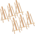 Tosnail 6 Pack 16" Art Easel Stand Tabletop Wooden Display Stand Photo Holder Display Stand for Artist, Students, Adults, Kids Painting