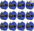 12 Pcs Hand Tally Counter 4-Digit Lap Counter Clicker, Manual Mechanical Handheld Pitch Click Counter with Finger Ring for School Golf & Knitting Row Croche