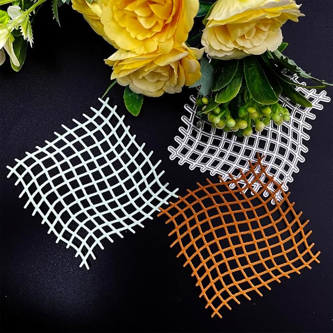 Background Frame Metal Cutting Dies, Grid Background Die Cuts for Card Making DIY Scrapbook Album Embossing Paper Cuts Die Stencil