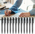 12pcs Heat Erasable Pens for Fabric Marking Pens Fabrics Markers for Quilting Sewing DIY Dressmaking Tailors Chalk (Black)