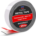 Thaibear Self Adhesive Metal Tape for Magnets (1.4'' Wide x 30 ft Long) Flexible Metal Strips for Magnets, Ferrous Tape for Magnets, Stick Metal Magnetic Tape Strips Roll with Adhesive Backing