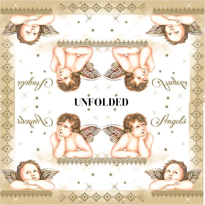 20-ct 13x13 Christmas Paper Decoupage Napkins, 3-Ply Servilletas Tissue Napkin for Dinner and Parties, Disposable Napkins (Famous Angel)