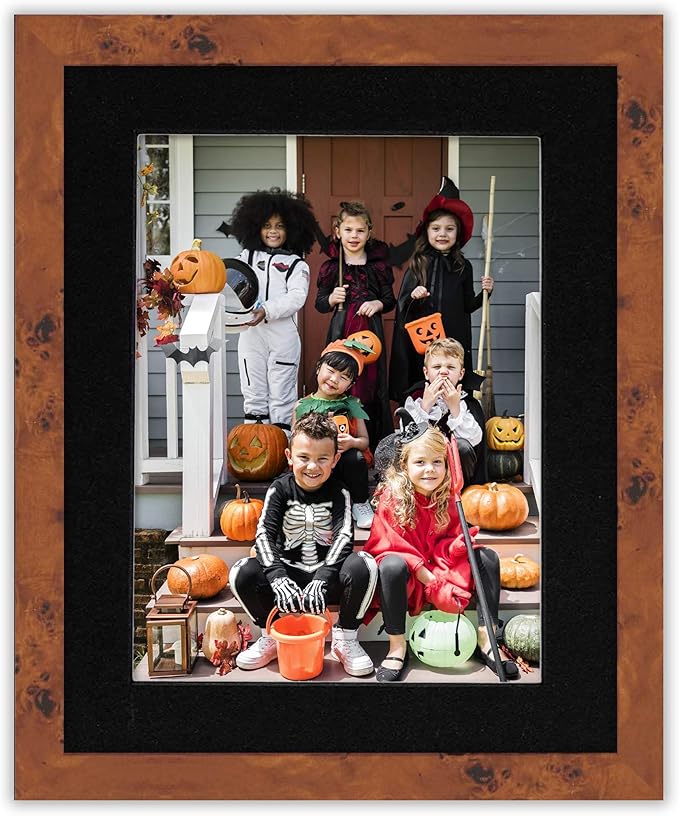 Pack of Ten Acid Free 11x14 Mats Bevel Cut for 8.5x11 Photos - Black With Black Core Precut Matboards, Backing Boards and Self Seal Bags for Pictures, Framing - 4-ply Thickness