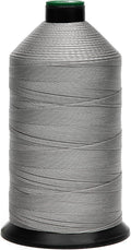 Extra Strong Bonded Nylon Thread #138 Tex135 – 16 OZ, 3000yds, Versatile Stitching Solution for Leather, Upholstery, Canvas Repair and More (Light Gray)