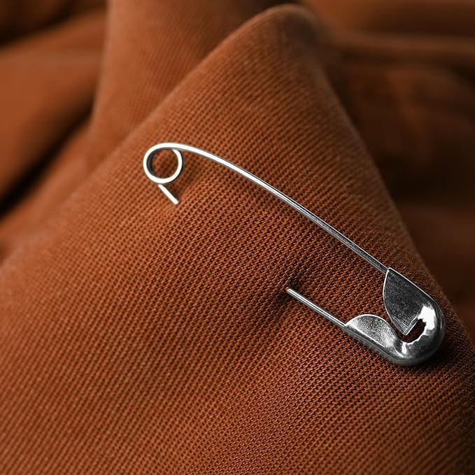 Large Safety Pins - 3 Inch Heavy Duty Big Safety Pins, 100 PCS for Sewing, Crafts, and Clothing