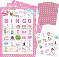 Spa Party Bingo Game Cards(24 Players), Beauty Themed Bingo Card for Family Friend Adult, Large Group Holiday Sleepover Party Activity Favor Decoration Supplies -005