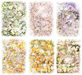 60 Pcs Vintage Flower PET Stickers Set, Large Floral Corner Stickers for Scrapbooking, Journaling, DIY Crafts, with Organizer